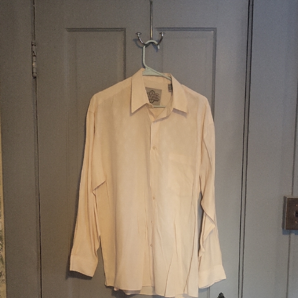 Elegant Cream Dress Shirt for Men
